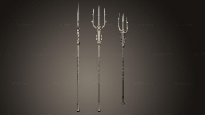 Miscellaneous figurines and statues (Poseidons Trident, STKR_0659) 3D models for cnc